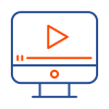 Computer Icon Blue K12 Help Desk