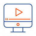 Computer Icon Blue K12 Help Desk