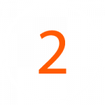 Circle With 2 Icon White Circle With 2 Icon White
