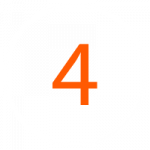 Circle With Four White Icon Circle With Four White Icon