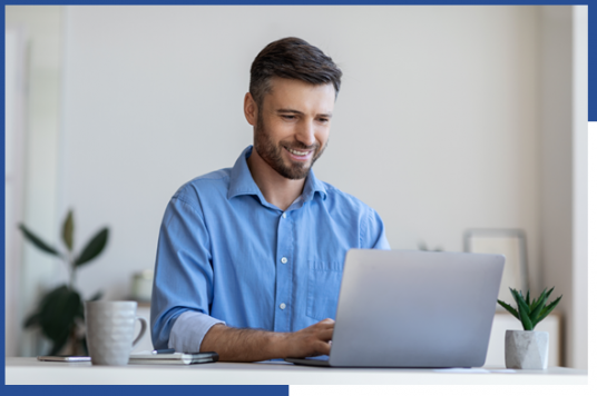 Man Using Laptop Outline Man Using Laptop Outline