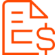 invoice.dollar.orange