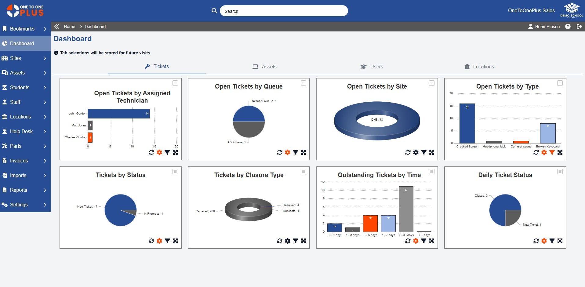 Configuration item record with related tickets and relationships